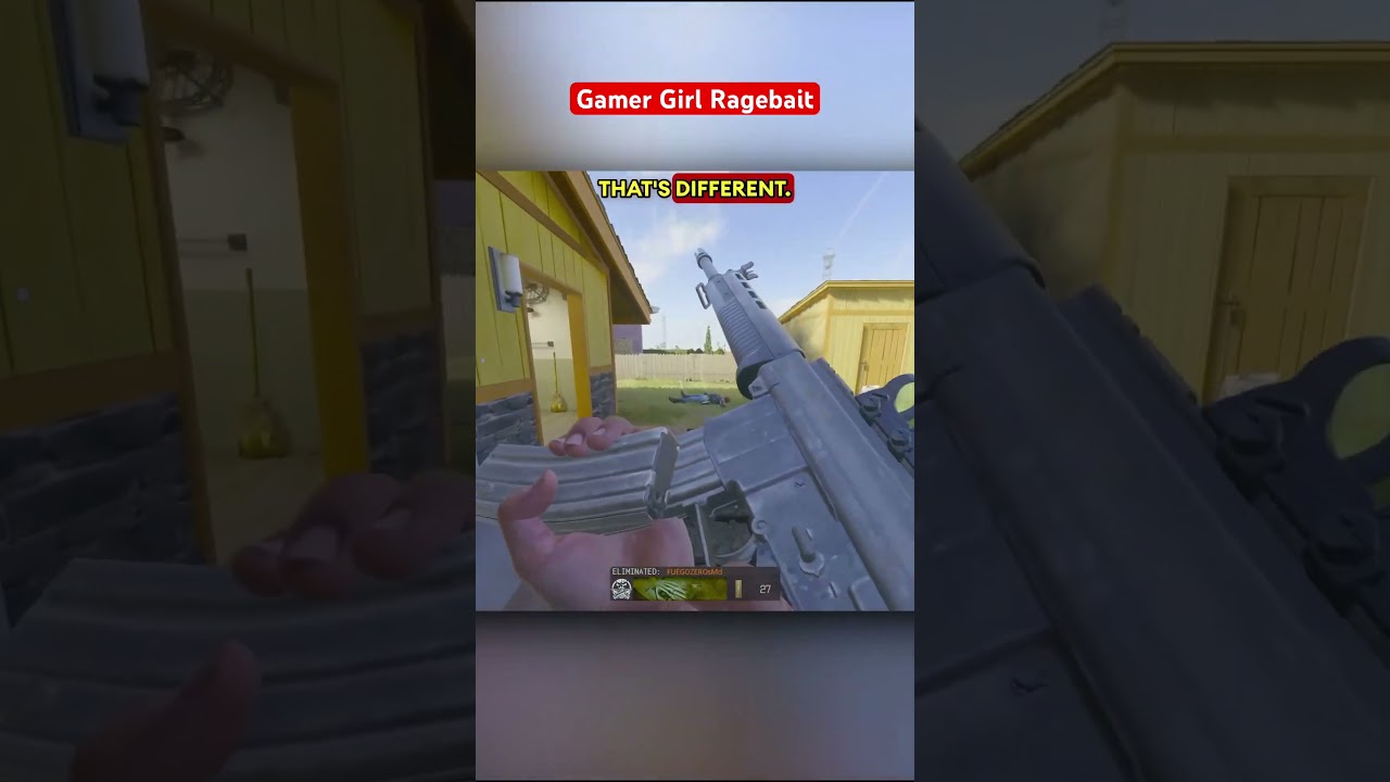 Геймерская девушка-ярость #шорты #callofduty