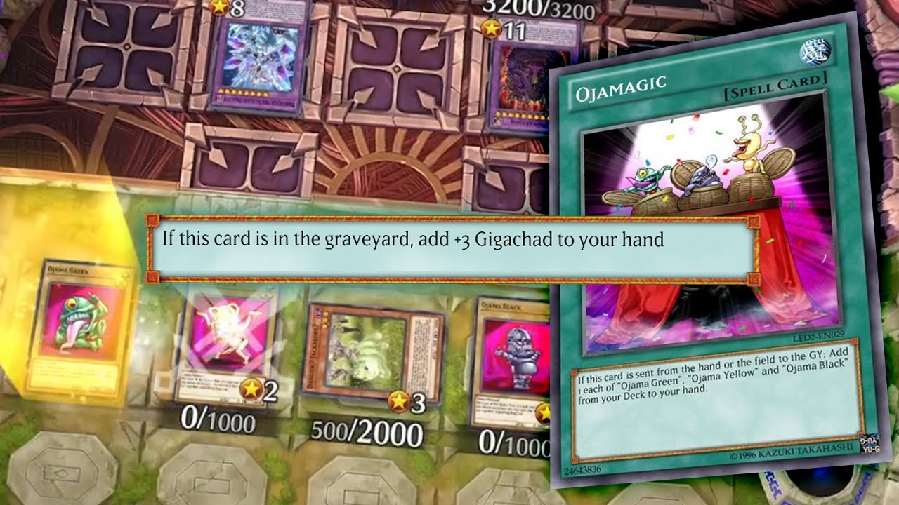 This Ojama Card Crazy on Graveyard! Yugioh Master Duel