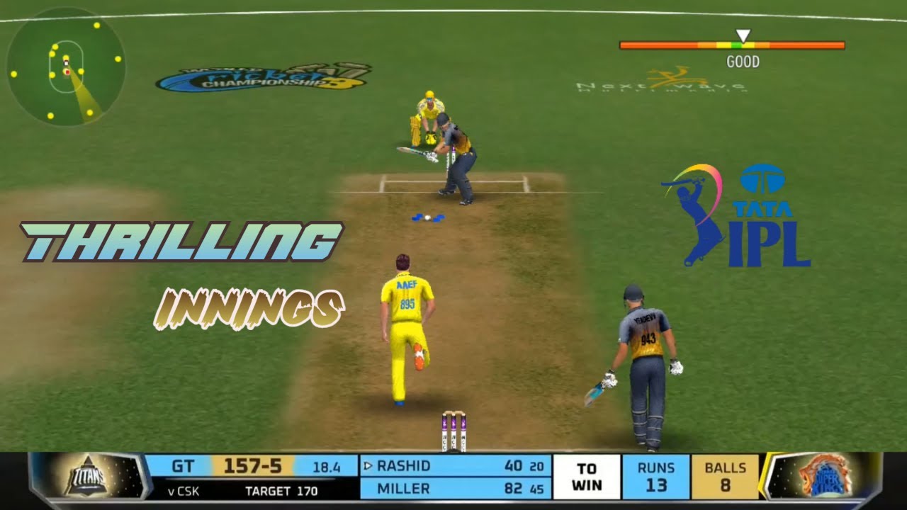Thrilling Innings || Chennai Super Kings vs Gujarat Titans || TATA IPL 22 || Wcc3