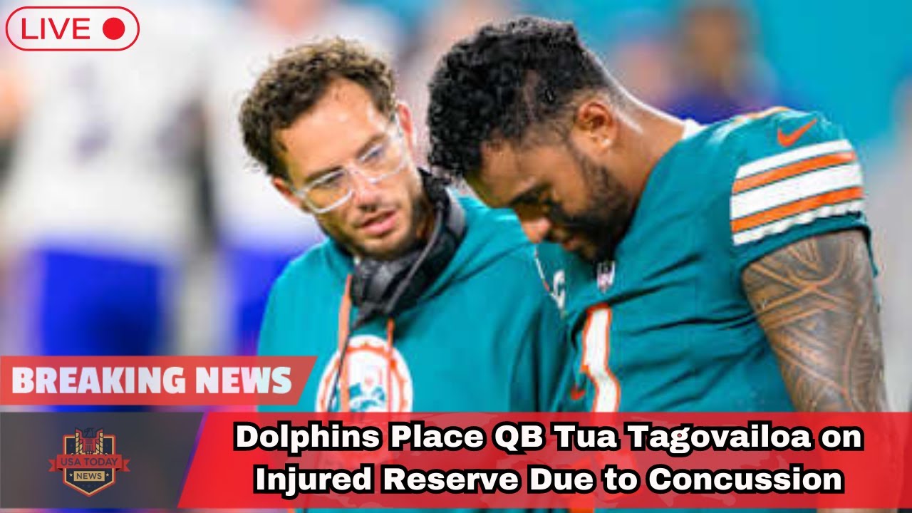 Dolphins Place QB Tua Tagovailoa on Injured Reserve Due to Concussion। USA TODAY NEWS