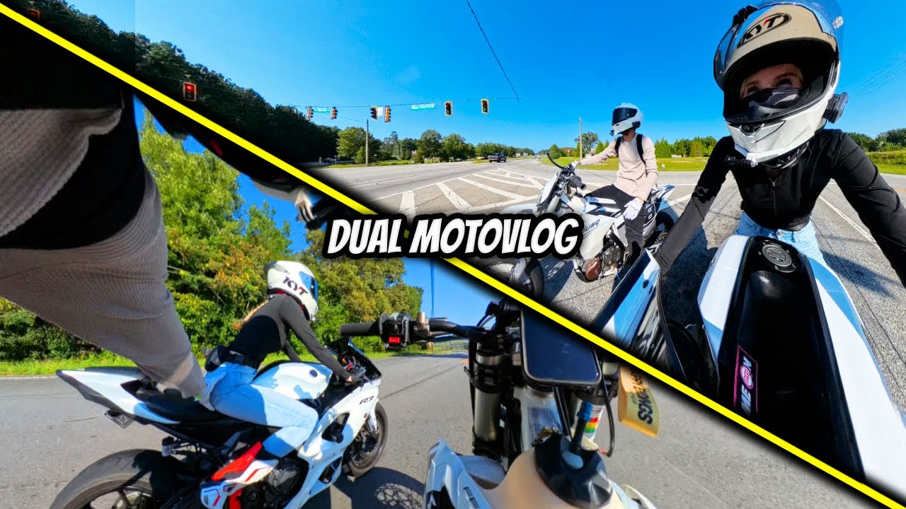 DUAL MOTOVLOG WITH MY GIRLFRIEND!
