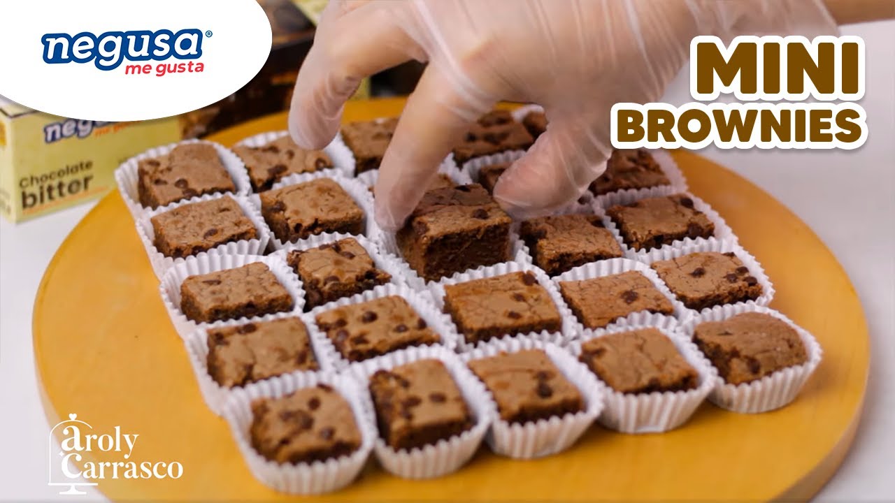 Brownies para bocaditos - Chef Aroly Carrasco