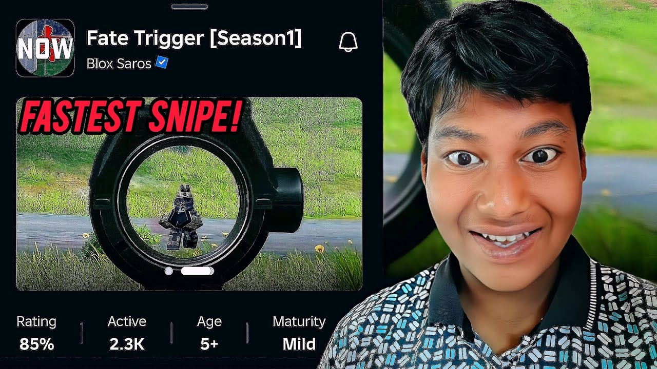 I Played World Fastest Snipeing Game in roblox 😱 | FATE TRIGGER [SEASON1]