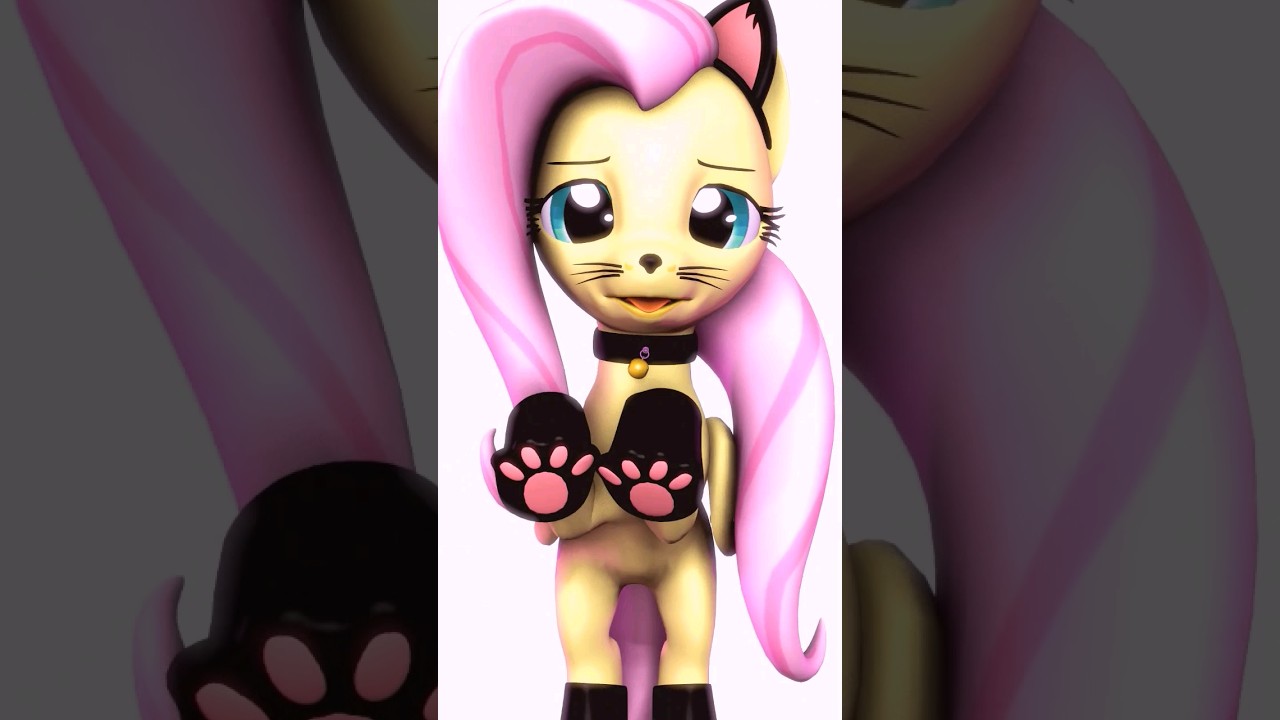 Fluttershy Sad Cat Dance Meme #Shorts #SFMponies