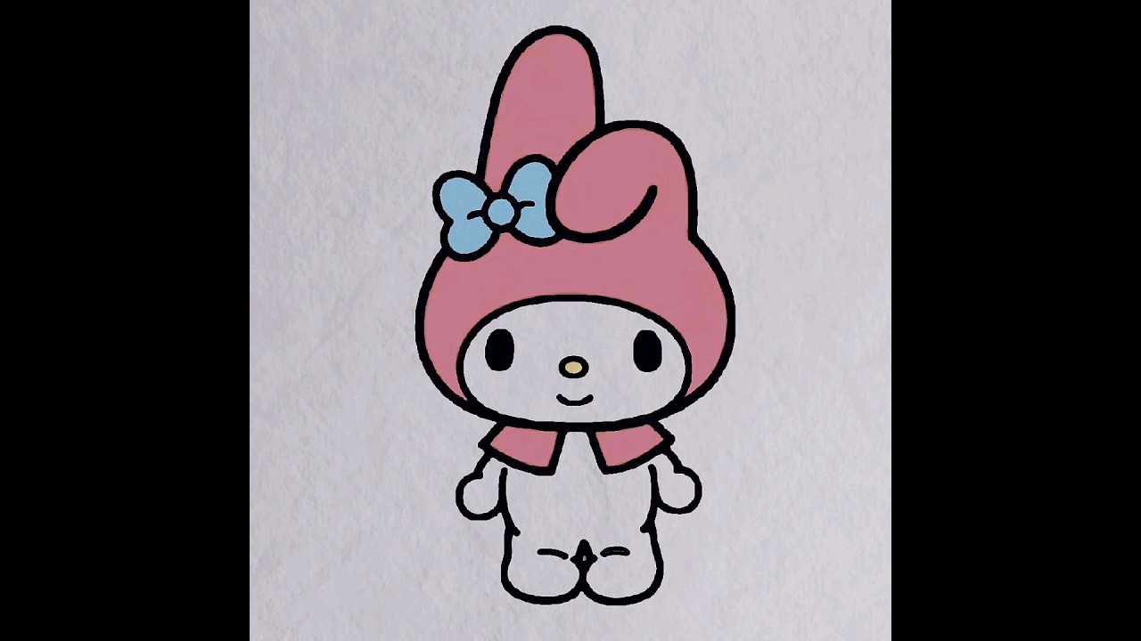 Full video in comments | How to draw My Melody #mymelody #shorts
