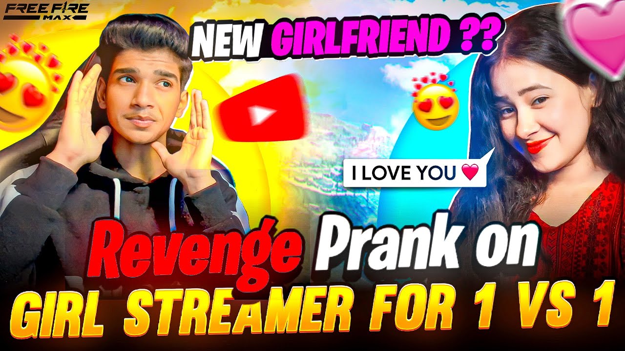 🤬REVENGE PRANK😏ON CUTE GIRL STREAMER | 1 VS 1🔥| REJECTED HER ??💔| FREE FIRE IN TELUGU #dfg #freefire