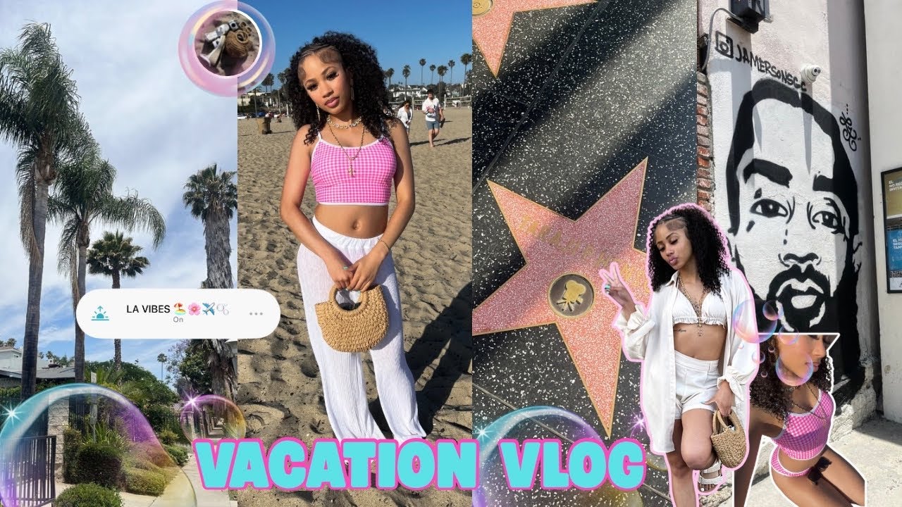 COME TO LA WITH ME: summer vacay 🏖️: hollywood stars, new foods, hidden bar, beach day + more!