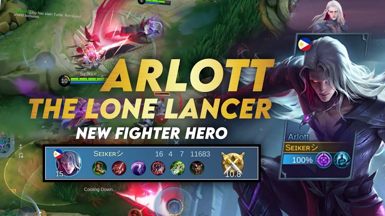 Arlott The Lone Lancer | New Fighter Hero | Advance Server by Seiker