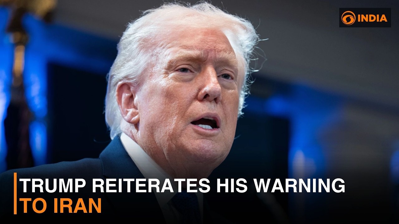 Trump reiterates his warning to Iran and more news | DD India Live
