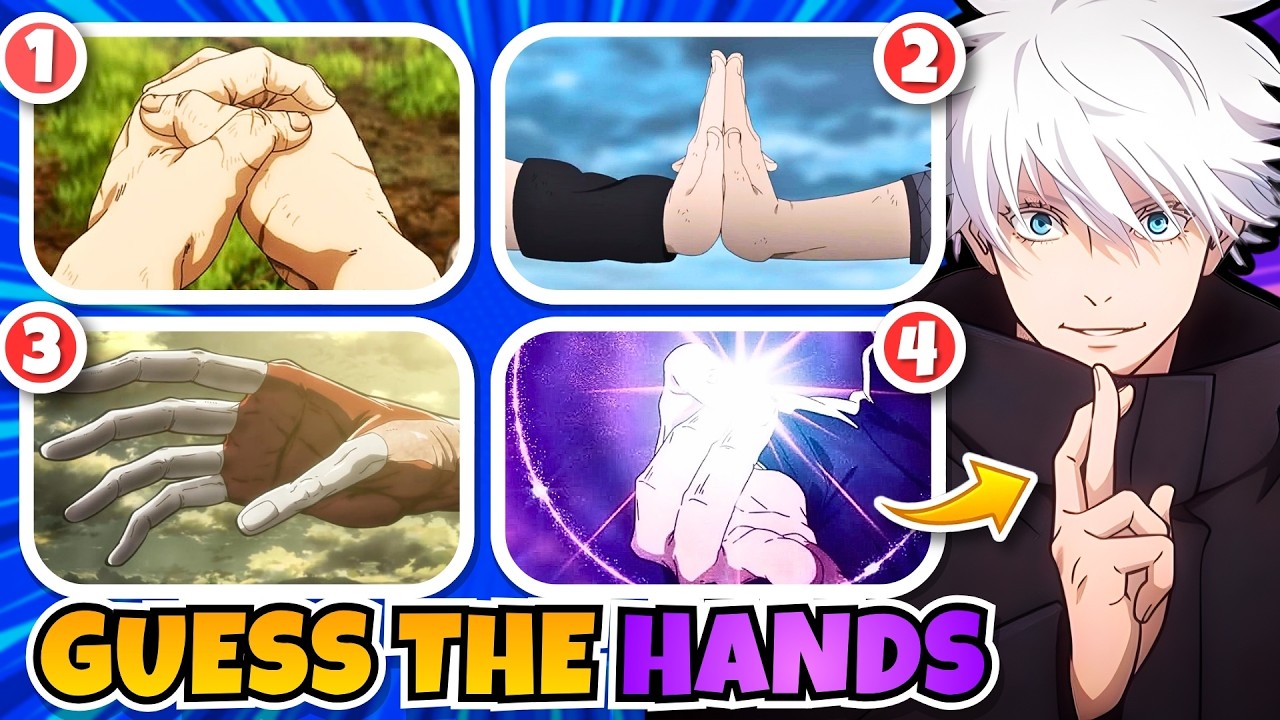 GUESS THE ANIME BY HANDS ✋🔥 (Hard ➜ Very Easy)