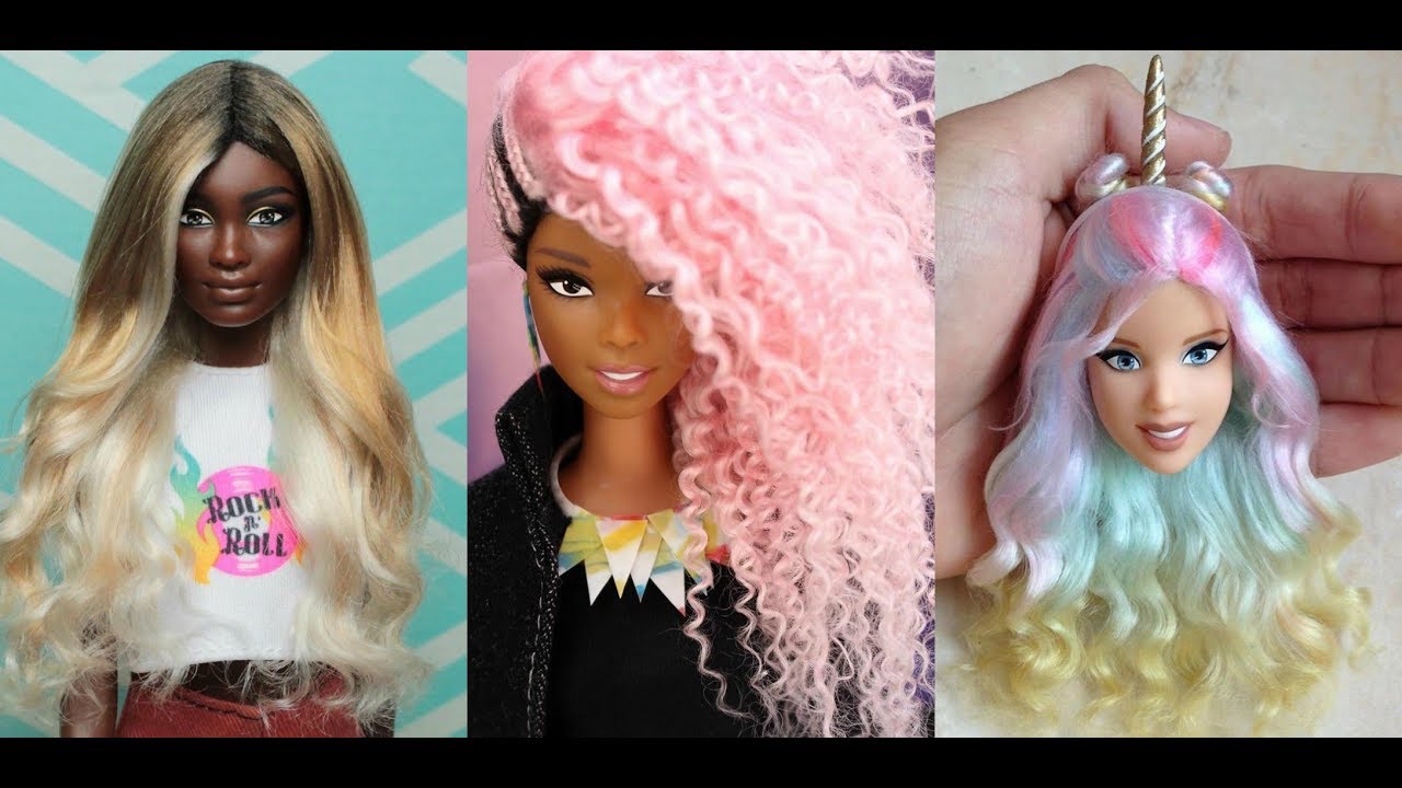 Barbie Hairstyle ✂ Barbie Hair Tutorial 💇 Hermosos Peinados Para Barbie 2018
