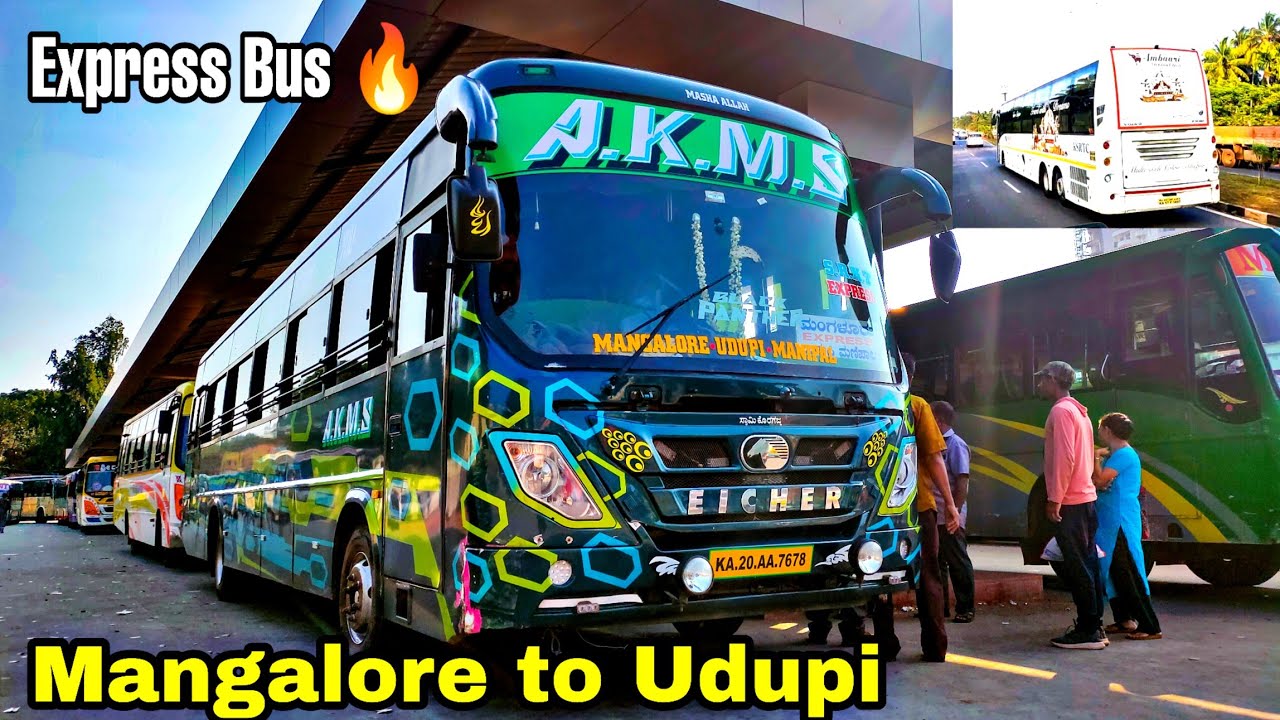 Mangalore Express bus journey 🔥 | Mangalore to Udupi | Volvo Overtakes😳