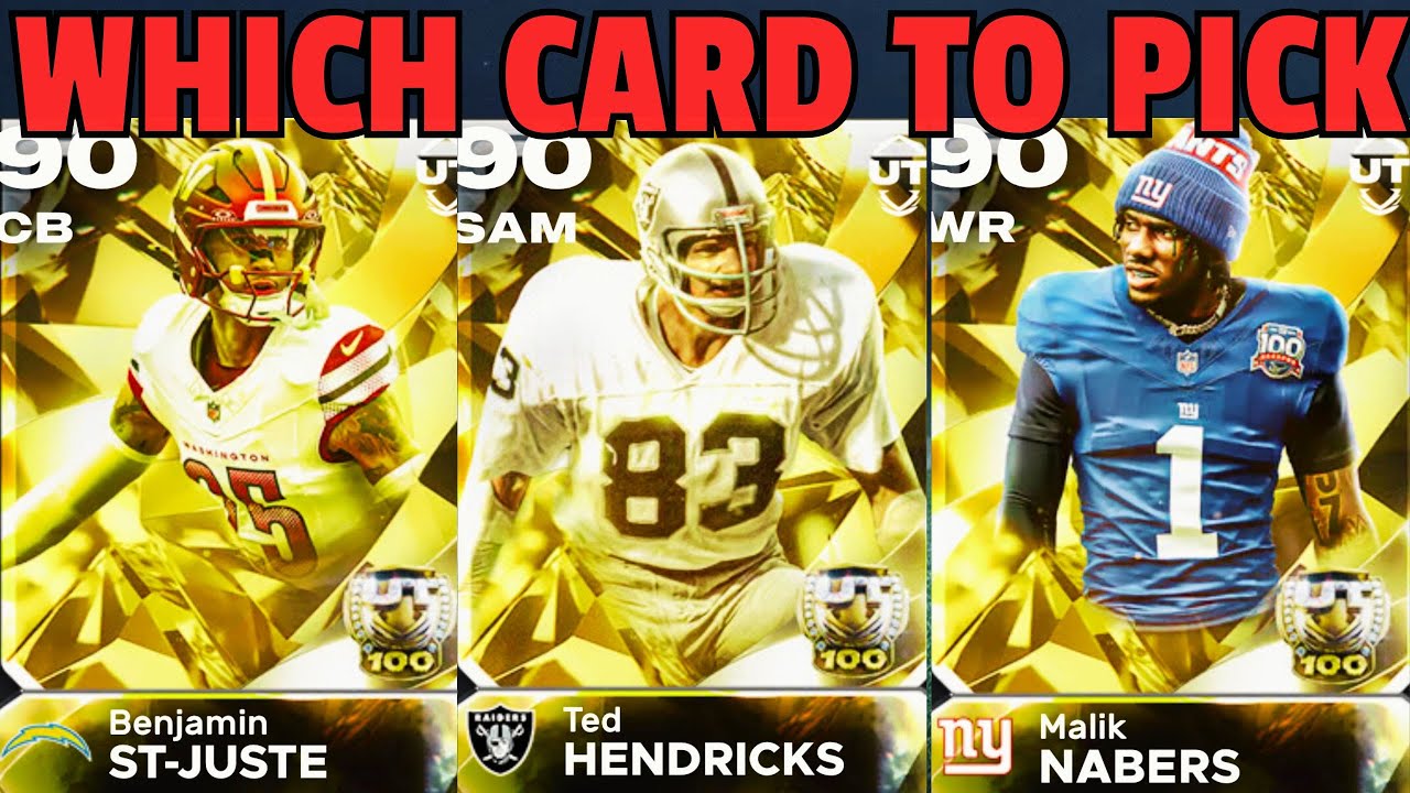 Which RANKED PAYER TO CHOOSE in MADDEN ULTIMATE TEAM 26?