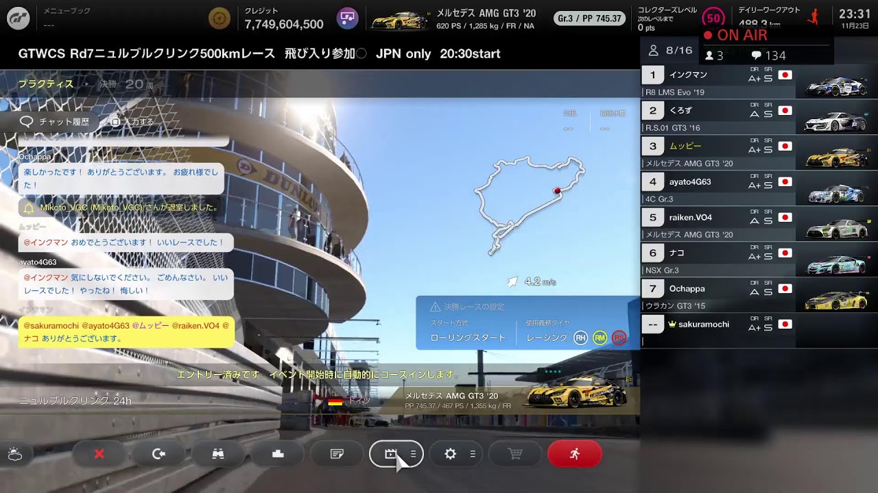 GTWCS ニュル24h 500kmレース