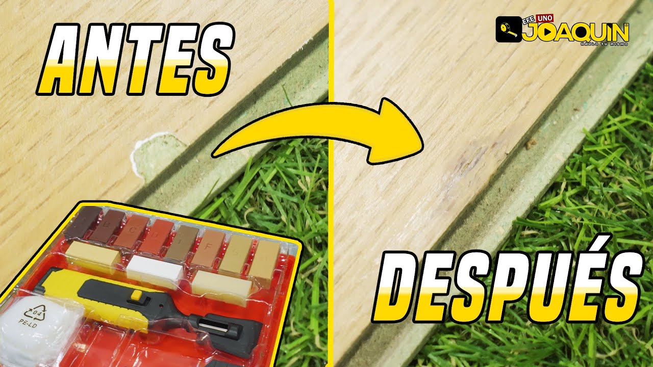 COMO REPARA GOLPES Y ARAÑAZOS EN MADERA Y SUELOS LAMINADOS EN 1 MINUTO