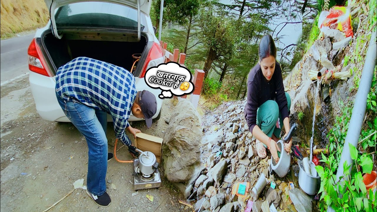 Bye Bye Nainital 🤗 || रास्ते में बनाई टेस्टी खिचड़ी 🤤 || Car Camping Ep-3