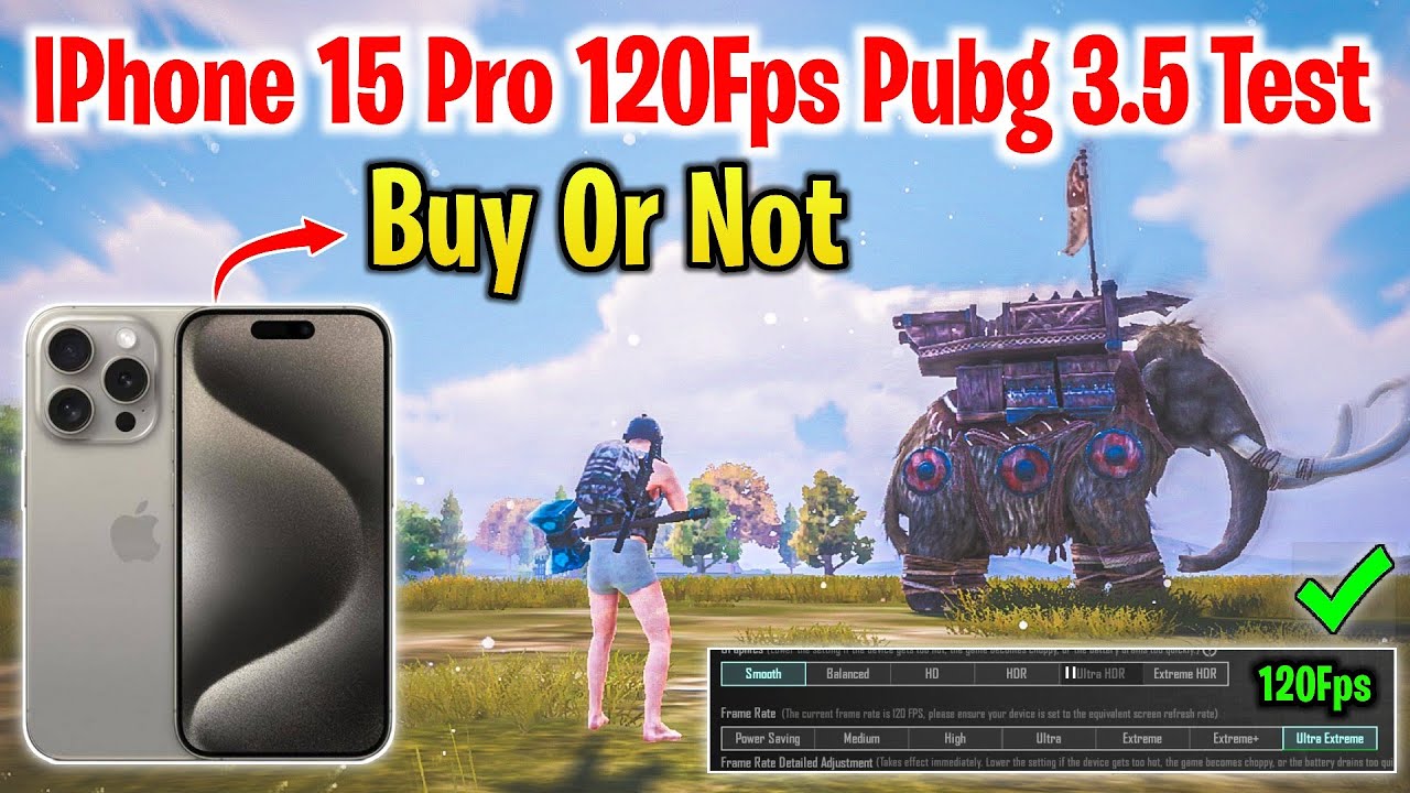 IPhone 15 Pro Pubg 120Fps Test | IPhone 15 Pro Buy Or Not For 120Fps Gaming | IPhone15 Pro Bgmi Test