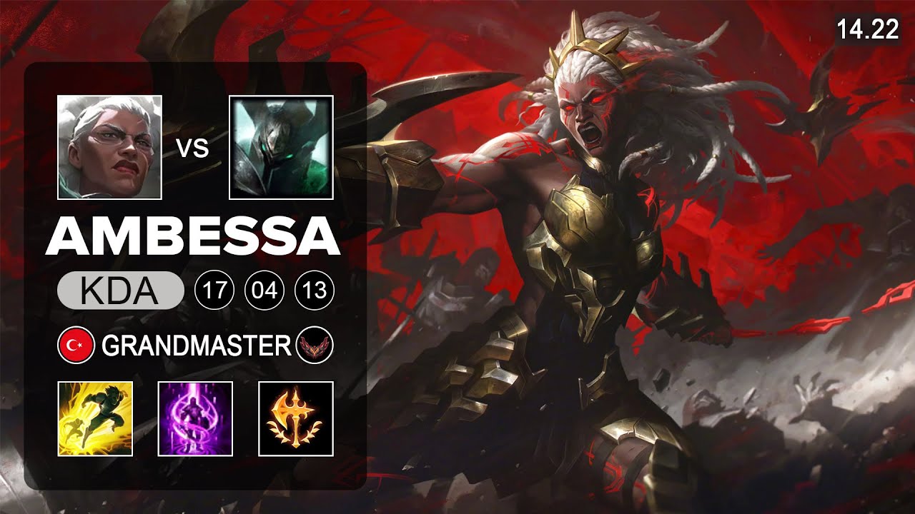 Ambessa vs Mordekaiser Top - TR Grandmaster - Patch 14.22 Season 14