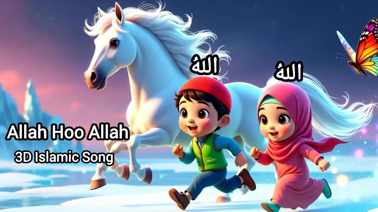 Allah Hoo Allah। আল্লাহু আল্লাহ।3D cartoon song।3D song ।#cartoon #3D cartoon 