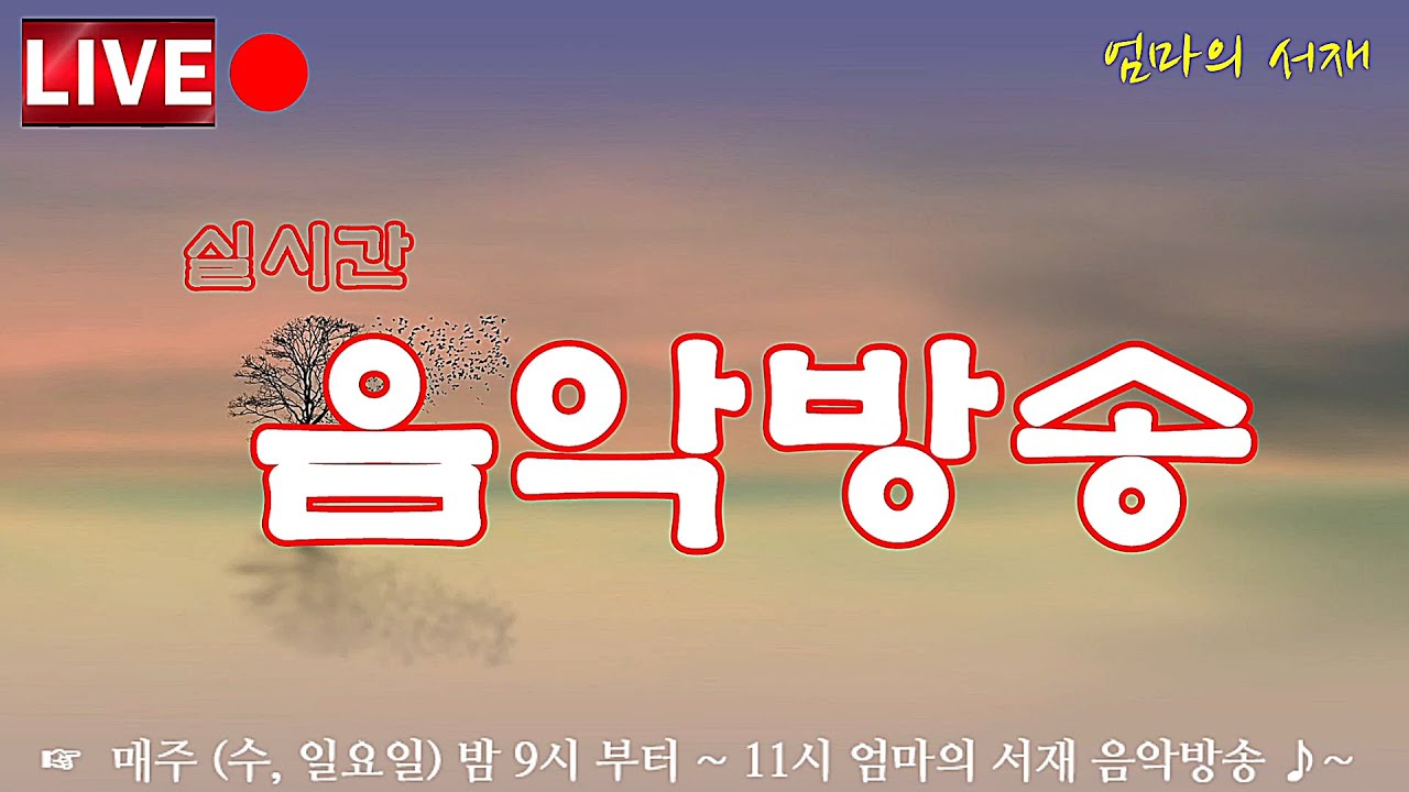 실시간 음악 방송  Real-time music broadcasting
