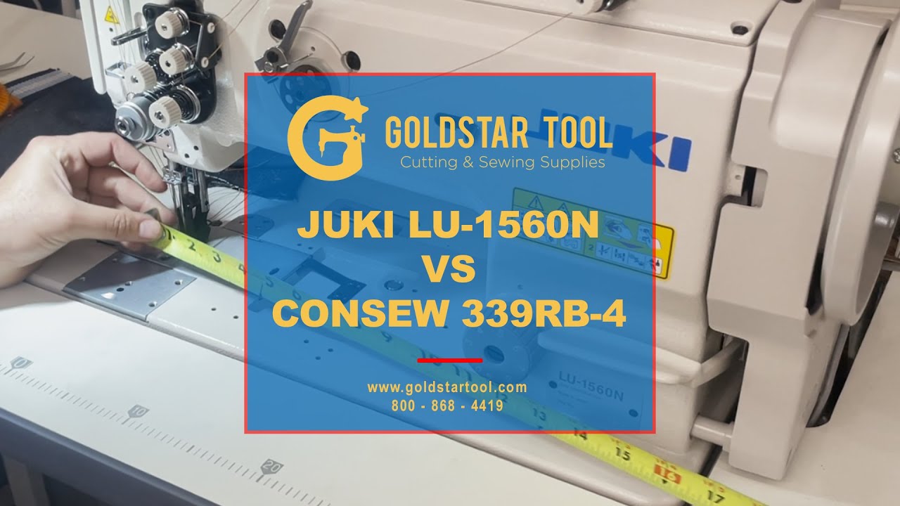 Сравнение продуктов: Juki LU-1560N и Consew 339RB-4 — Goldstartool.com — 800-868-4419