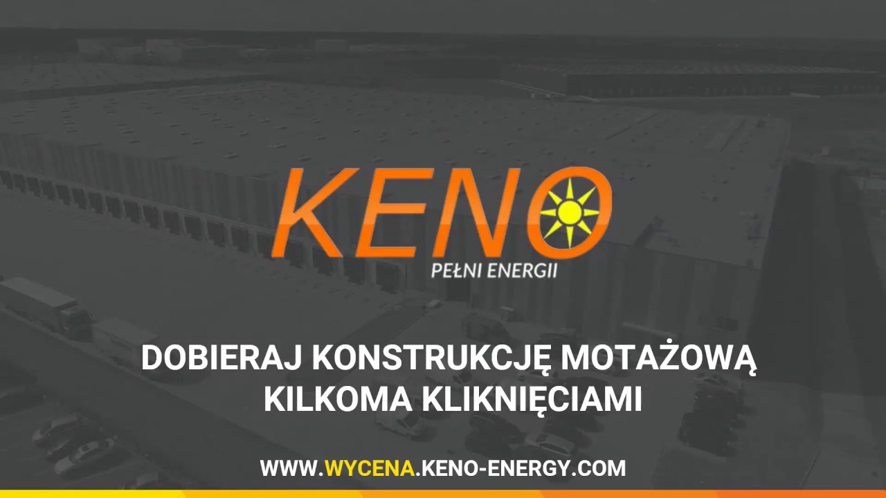 Dob&oacute;r konstrukcji montażowej do instalacji fotowoltaicznej - platforma WYCENA.KENO-ENERGY.COM