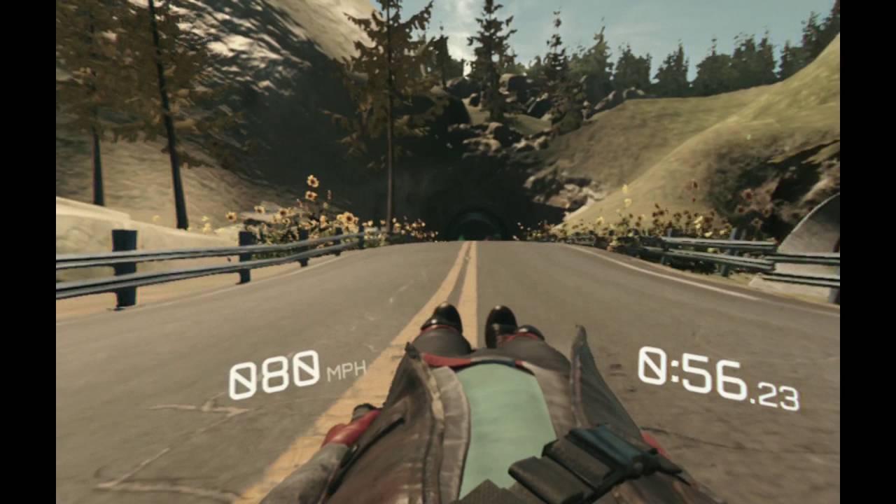 PlayStation VR Worlds: VR Luge gameplay