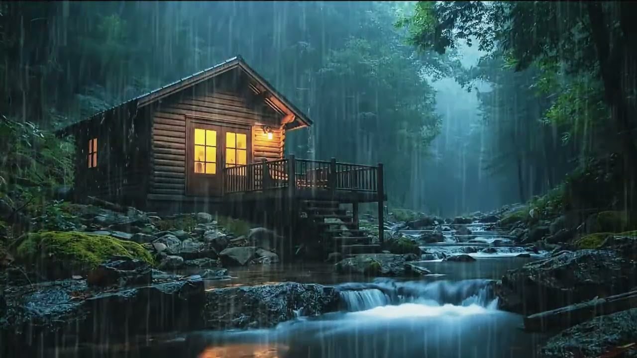 Silent Forest Night Rain | Natural Sounds for Deep Sleep -RAIN RELAXING ASMR