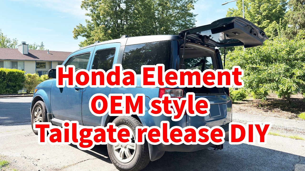 How to install Honda Element OEM style tailgate release.