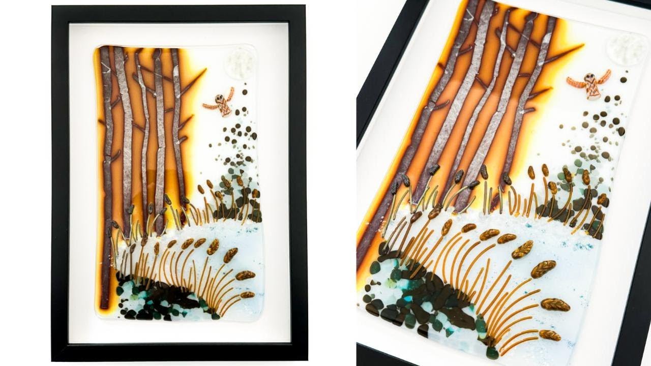 Fused Glass Whispering Wheat