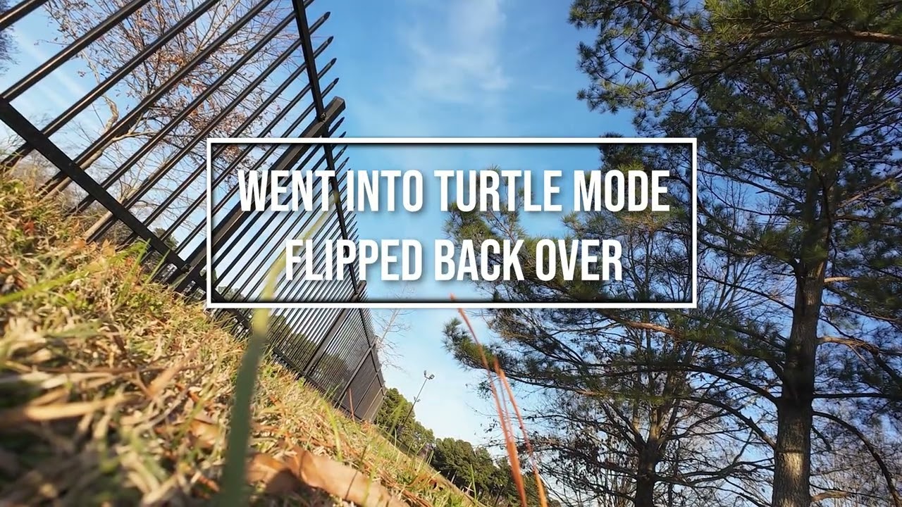 DJI Avata 2 Crashes twice and is flipped over in Turtle mode.