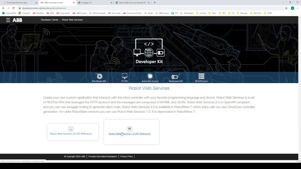 How to get started with Robot Web Services and jog a robot via REST API requests.