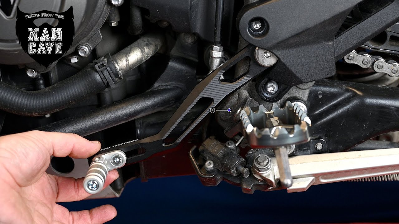 SW-Motech Adjustable Shifter - Tiger 800 installation