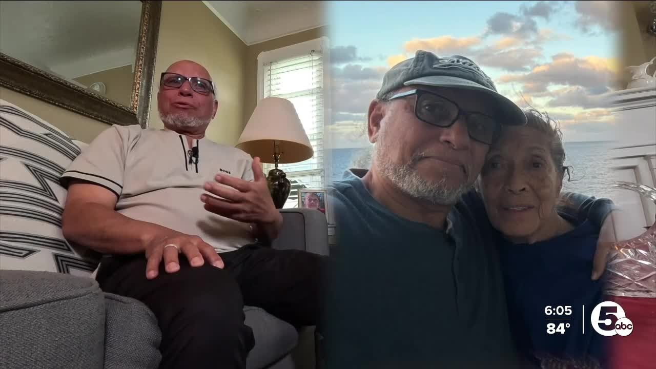 Ohio couple goes on cruise. Husband comes home alone with many questions.