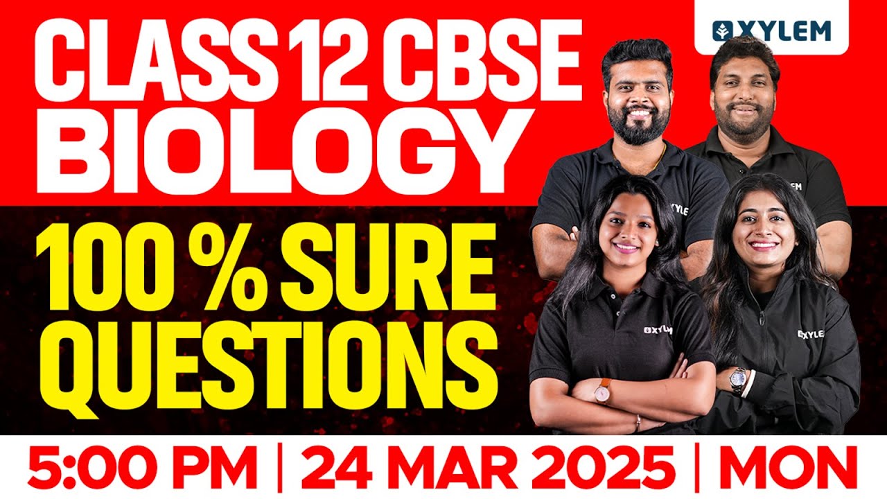 Class 12 CBSE Biology - 100 % Sure Questions | Xylem 12 CBSE