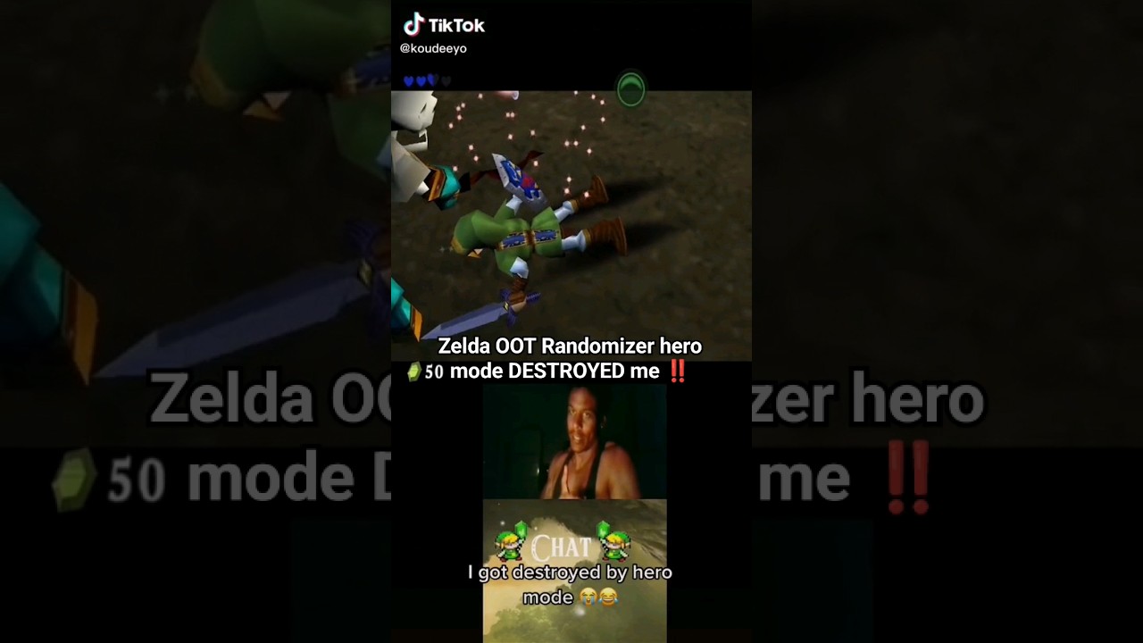 Zelda OOT Randomizer hero mode DESTROYED me ‼️ 