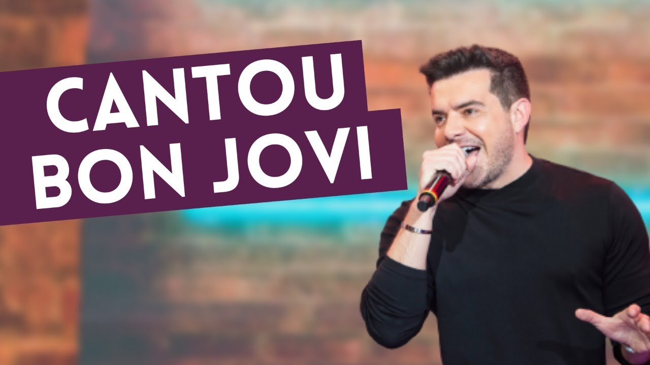 Belutti, dupla de Marcos, canta Bon Jovi no Faustão: 