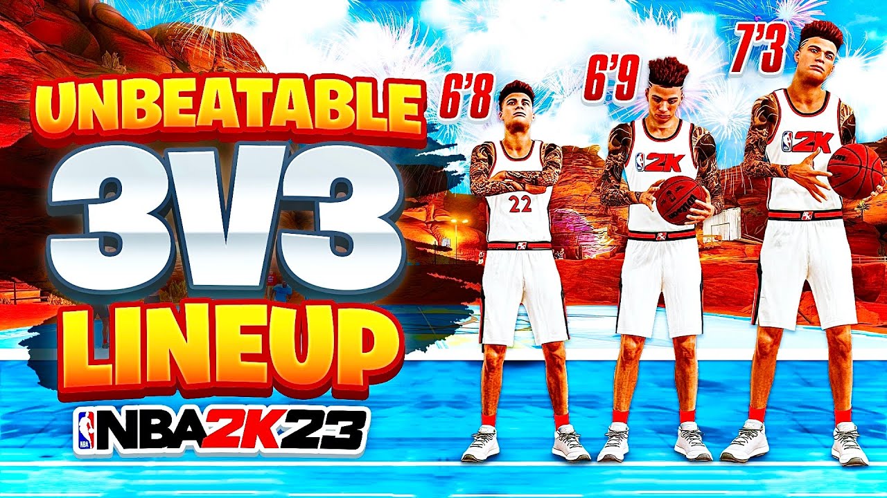 THE UNBEATABLE 3V3 LINEUP OF NBA 2K23.. ALL 6'8 OR TALLER