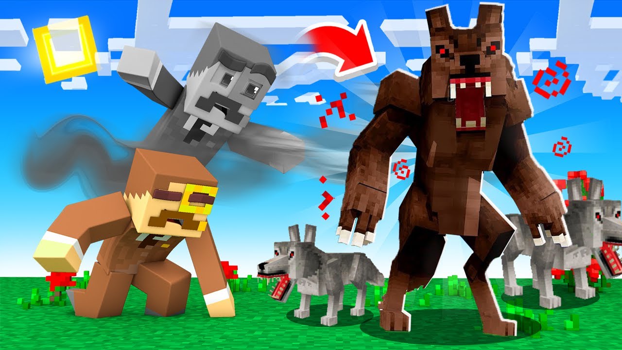 PLAYING as a WEREWOLF in Camp Minecraft