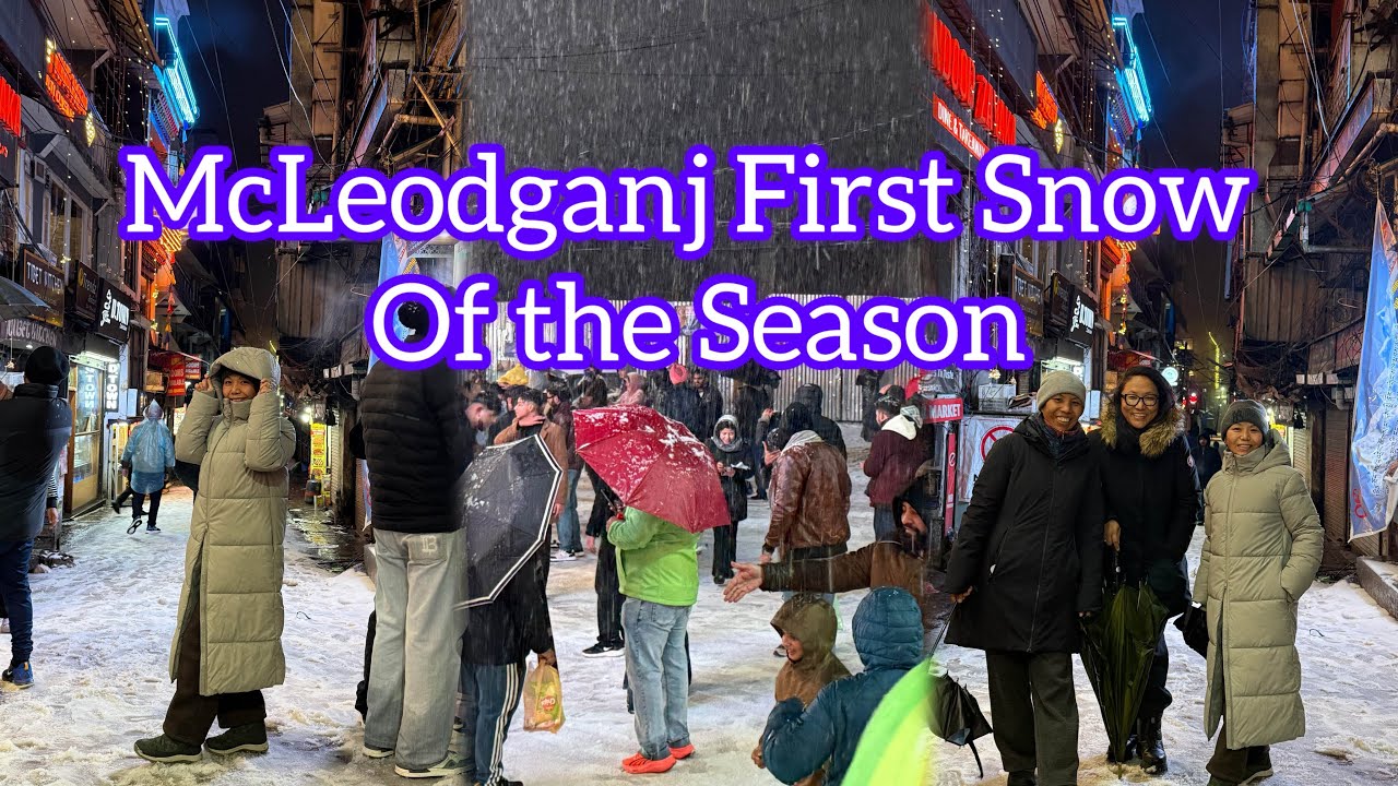 McLeodganj first snow. #tibetanvlogger 