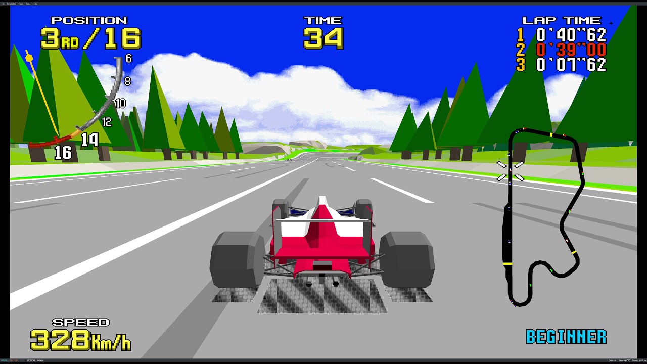 Virtua Racing - 8K Test - Switch - Yuzu - Core i7 2600 - GTX 970