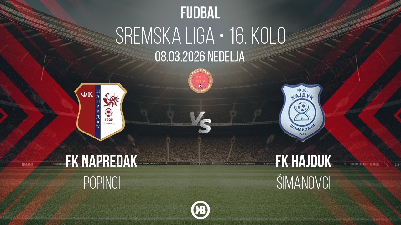 FK Napredak (Popinci) - FK Hajduk (Šimanovci) 1:0 | 08.03.2026