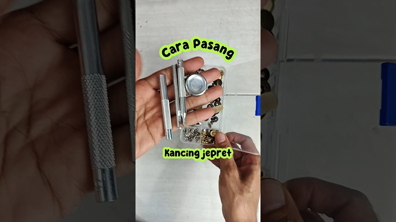 Cara Mudah Pasang Kancing jepret #sewing #turorialjahit #tailor