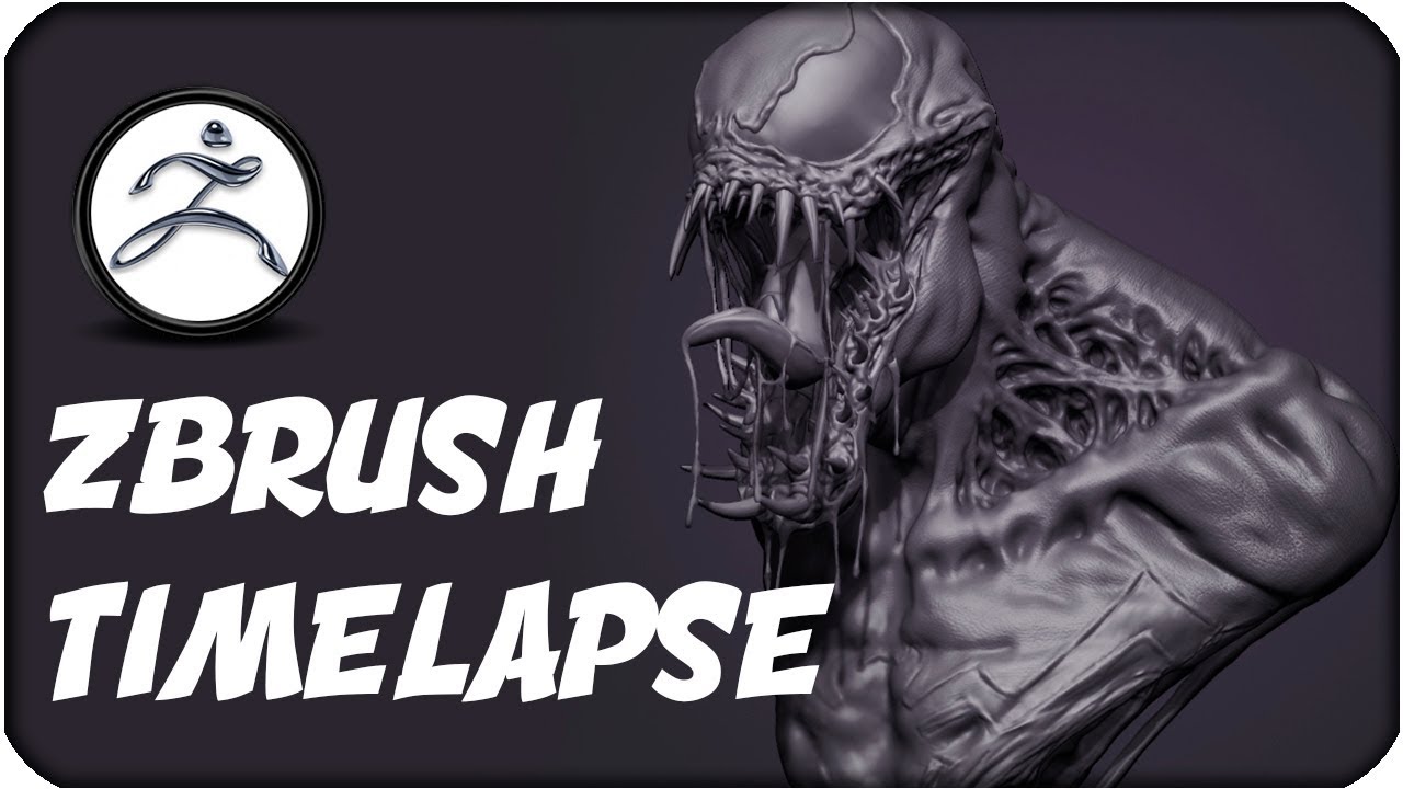Venom - Zbrush Sculpt Timelapse - Sergio Hualde