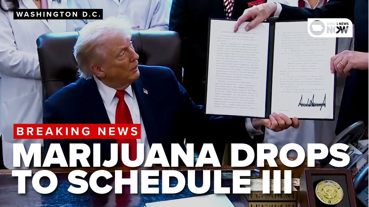 #BREAKING: Trump signs executive order to reclassify, downgrade marijuana into schedule 3 drug