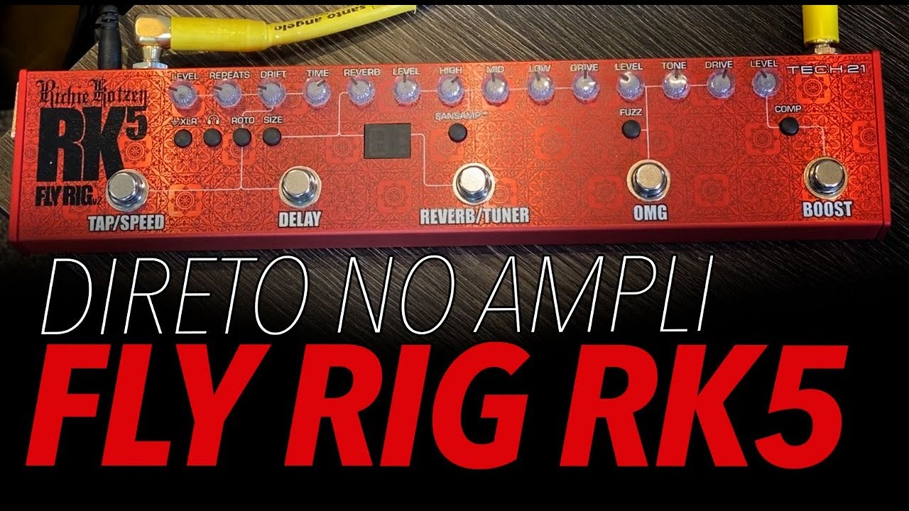 Tech 21 Fly Rig RK5 V2 ligado no Amp (Review)