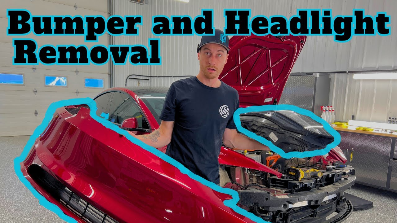 Tesla Model 3 Highland Front Bumper and Headlight Removal