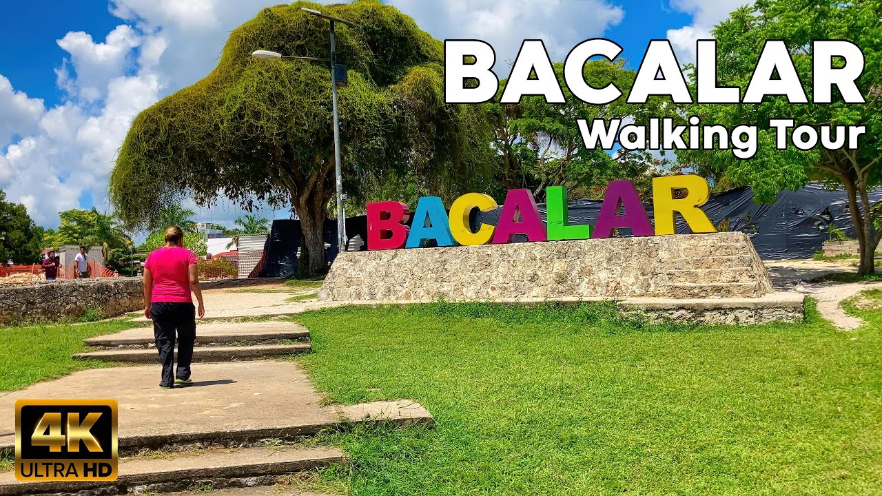 Bacalar Walking Tour in Quintana Roo, Mexico in 4K