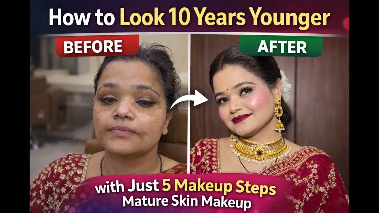 How to Look 10 Years Younger with Just 5 Makeup Steps