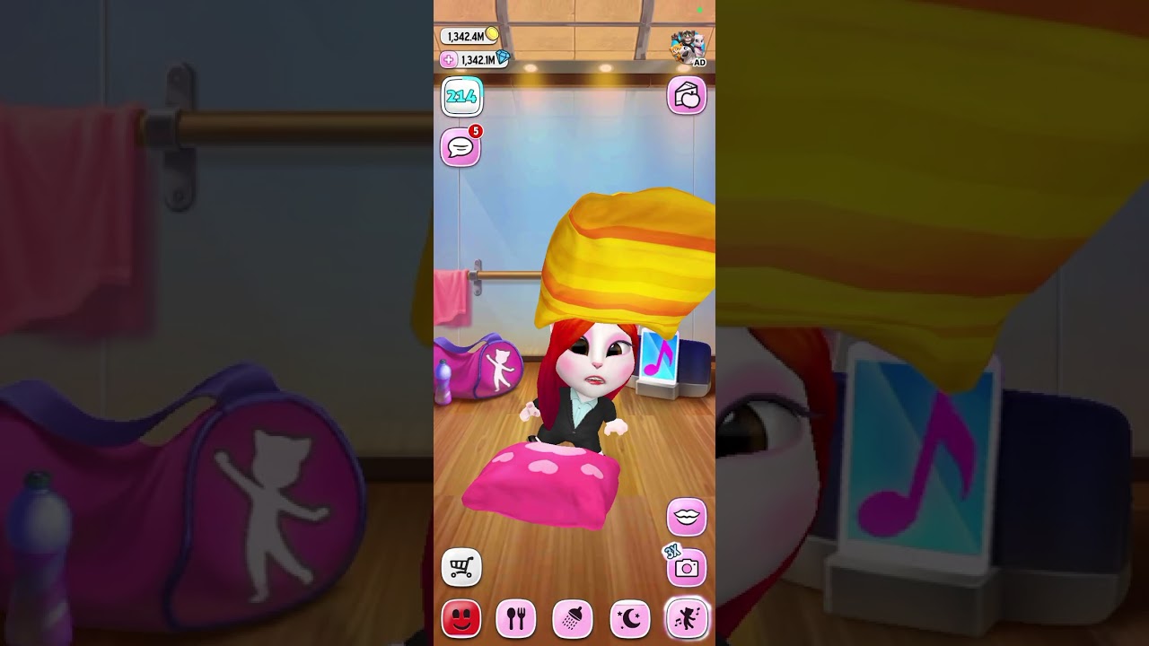 My talking Angele#kidsvideo talking #gaming #video #talking#(^з^)-☆Chu!!(♥ω♥*)(ʘᴗʘ✿)#